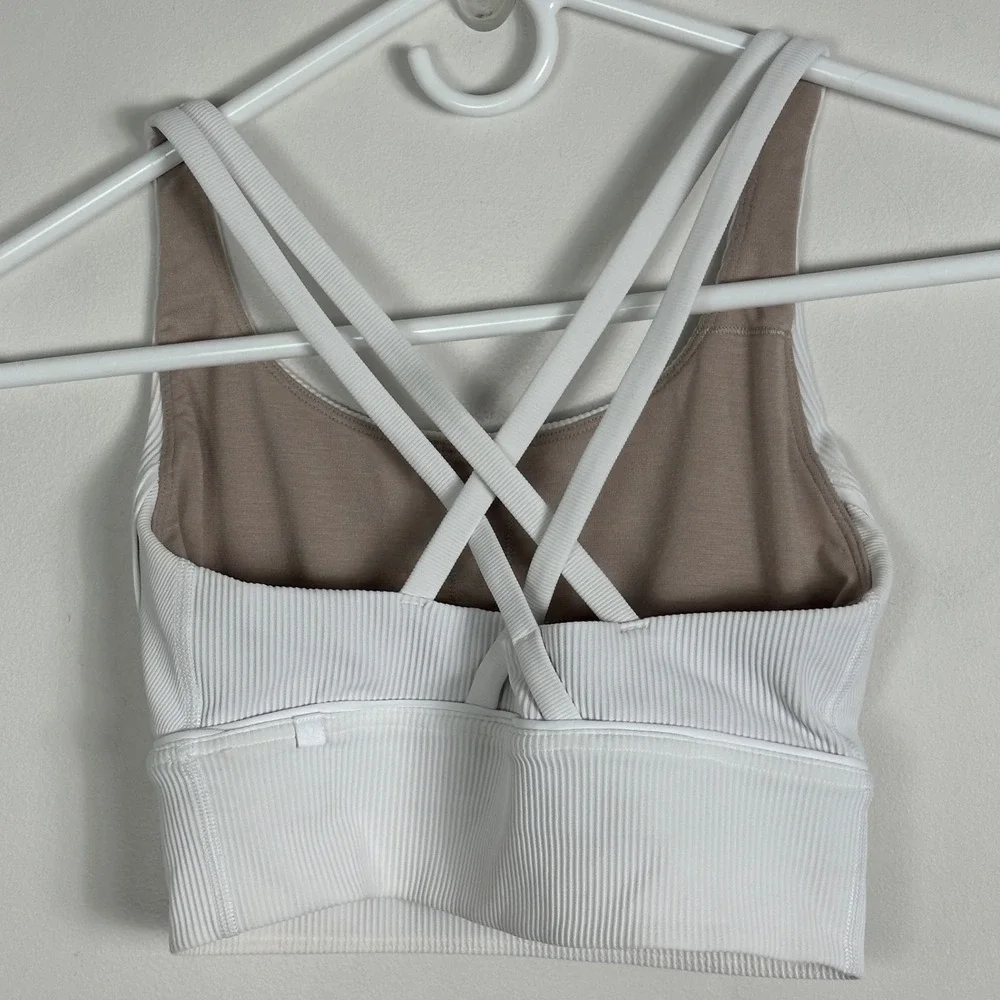 Lululemon Energy Longline Bra Ribbed Luxtremem Womens Size 4‎ Supportive W2BLIS - Picture 13 of 13